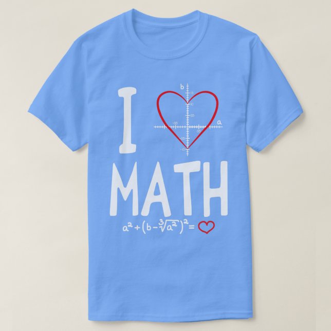 I Kärlek Math TShirt T Shirt (Design framsida)