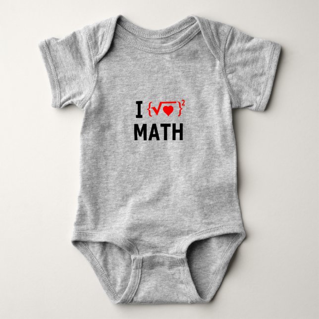 I Kärlek Math White T-shirt (Framsida)