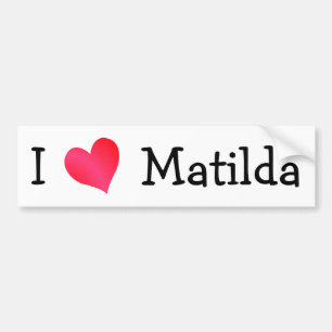 I Kärlek Matilda Bildekal