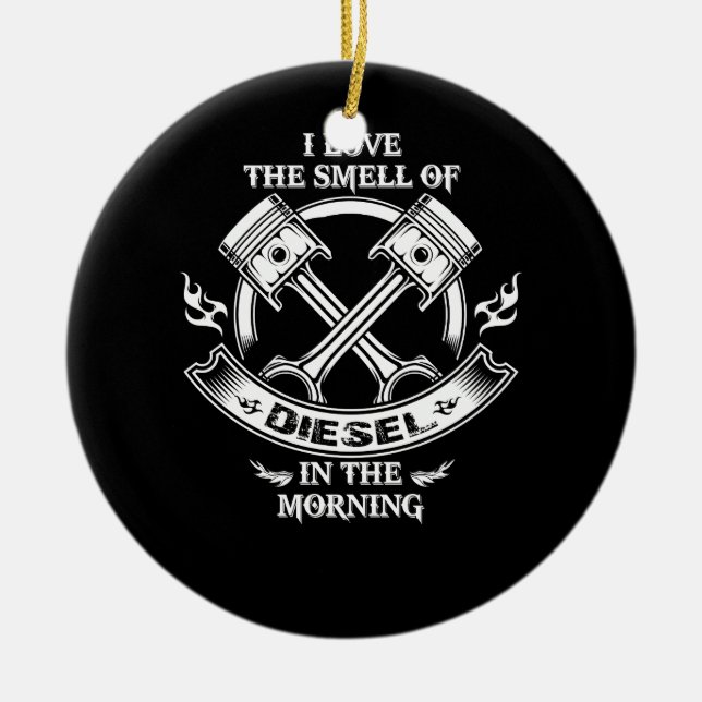 I Kärlek, matsalen på morgonen Julgransprydnad Keramik (Framsidan)