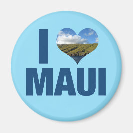 I Kärlek Maui Hawaii Cute Hawaiian Fotography Magnet