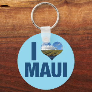 I Kärlek Maui Hawaii Cute Hawaiian Fotography Nyckelring