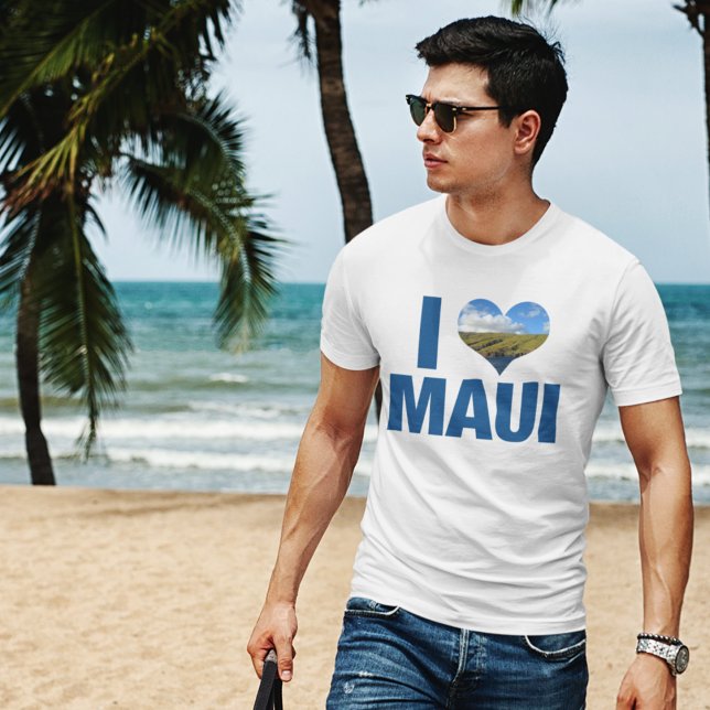 I Kärlek Maui Hawaii Cute Hawaiian Vacation T Shirt (Skapare uppladdad)
