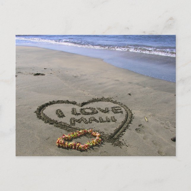 I kärlek Maui Vykort (Framsida)