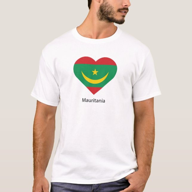 I Kärlek Mauretanien T Shirt (Framsida)