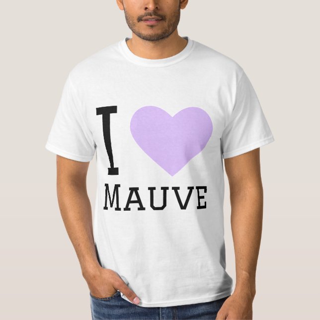 I kärlek mauve t shirt (Framsida)