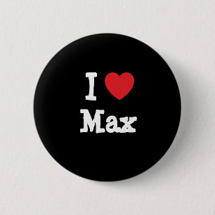 I kärlek Max anpassningsbar personlig Knapp