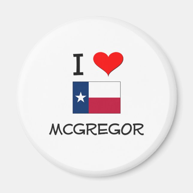 I Kärlek Mcgregor Texas Magnet (Framsidan)