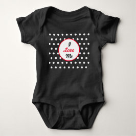 I Kärlek Me Baby Bodydress (svart, vitt och rött) T Shirt