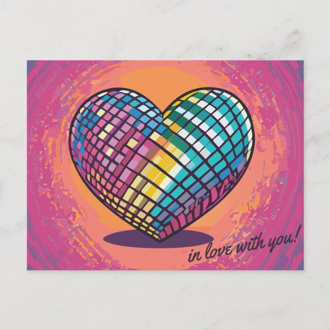 i Kärlek med dig Vykort (Framsida)