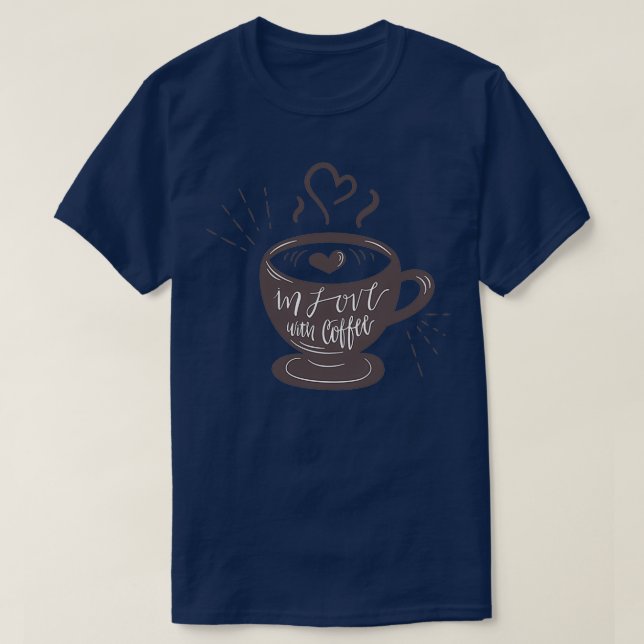 I Kärlek med kaffe 2 T Shirt (Design framsida)