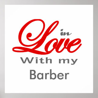 I kärlek med min Barber Poster