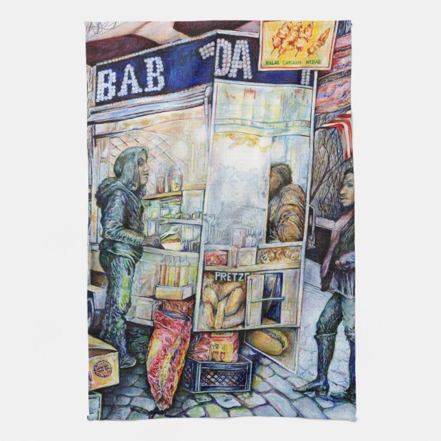 I Kärlek med problem och problem med Kärlek Kökshandduk (Vertikal)