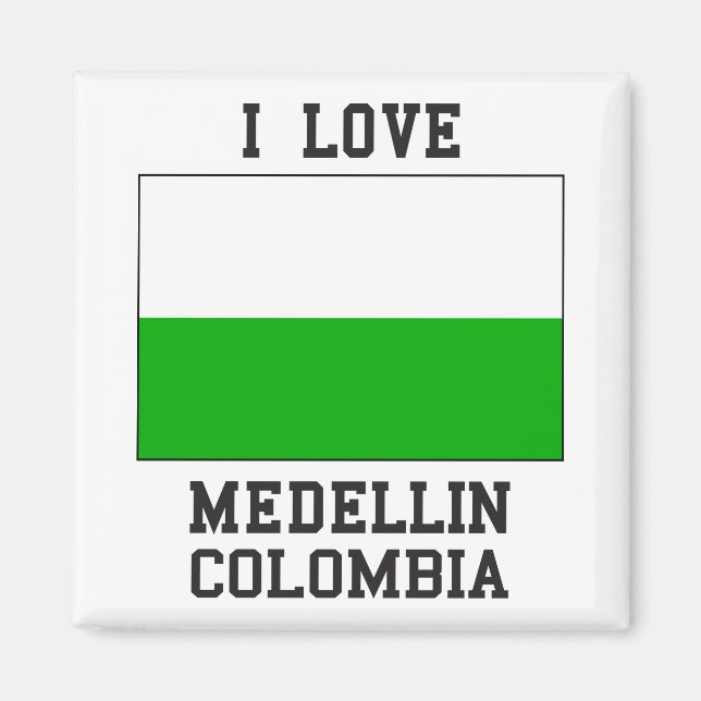 I Kärlek Medellin Magnet (Framsidan)