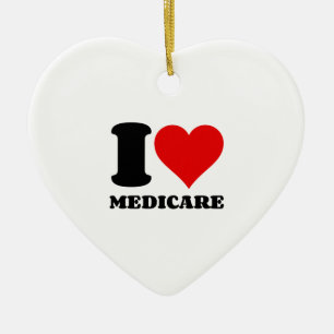 I KÄRLEK MEDICARE JULGRANSPRYDNAD KERAMIK