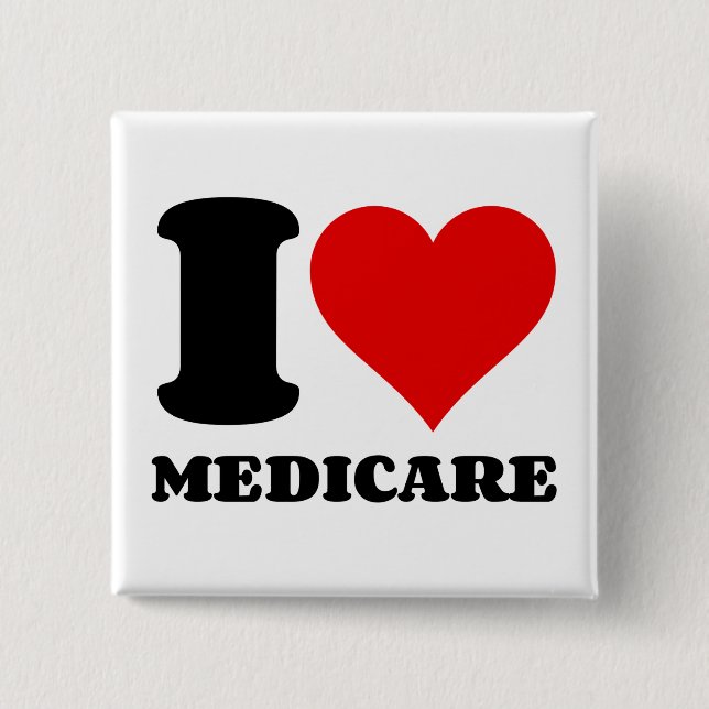 I KÄRLEK MEDICARE KNAPP (Framsida)