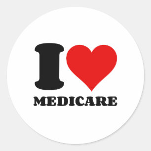 I KÄRLEK MEDICARE RUNT KLISTERMÄRKE