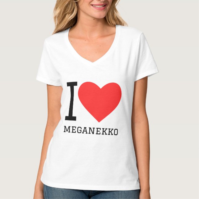 I kärlek meganekko t shirt (Framsida)