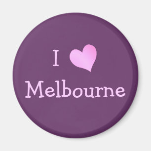 I Kärlek Melbourne Magnet