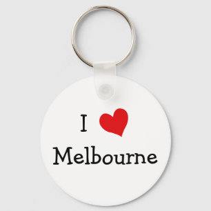 I Kärlek Melbourne Nyckelring