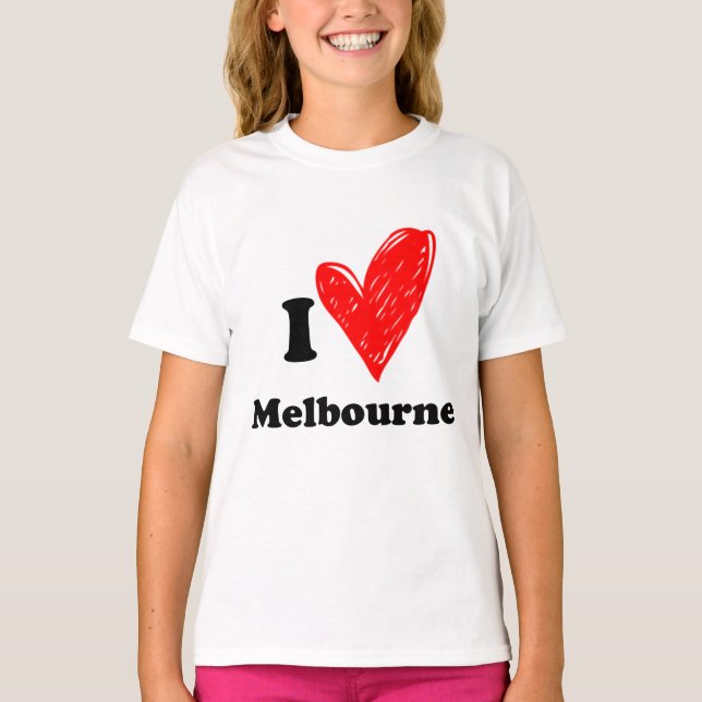 I kärlek Melbourne T Shirt (Framsida)