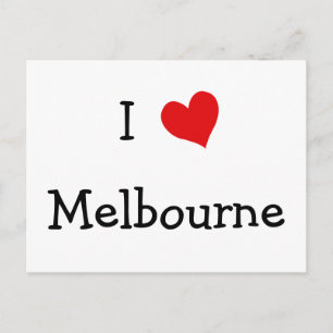 I Kärlek Melbourne Vykort