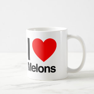 i kärlek meloner kaffemugg
