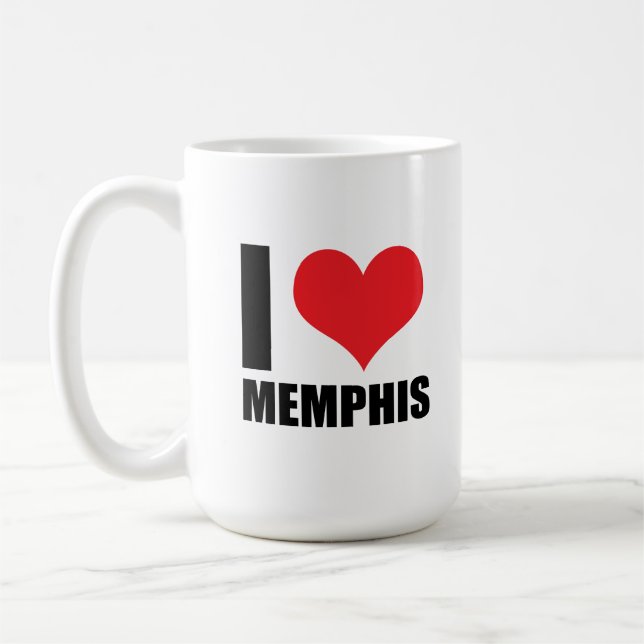 I kärlek Memphis Kaffemugg (Vänster)