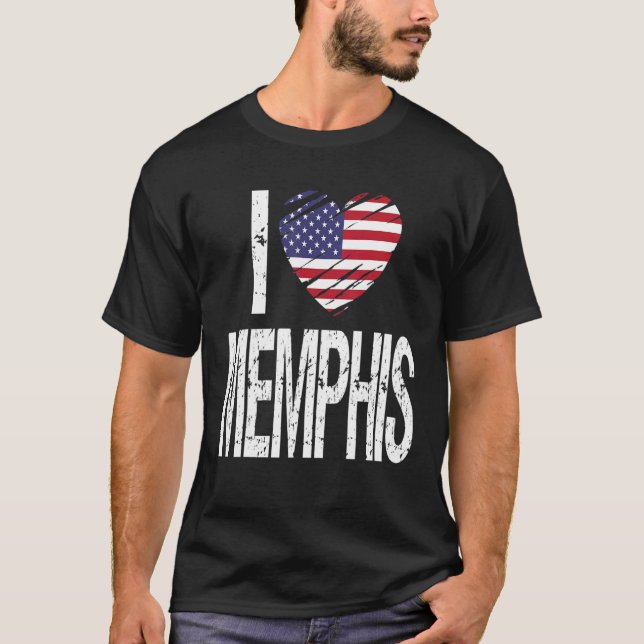 I Kärlek Memphis T Shirt (Framsida)