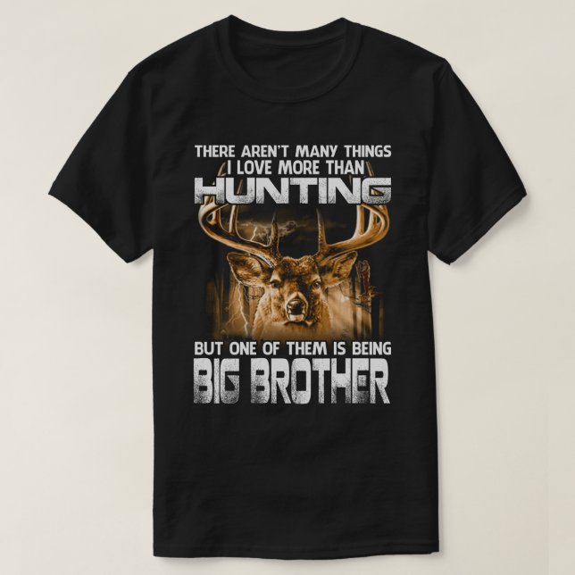 I Kärlek mer än att jaga BIG BROTHER Fars dag T Shirt (Design framsida)