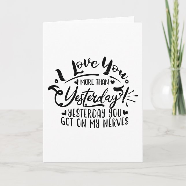 i kärlek mer än i går kort (Framsida)