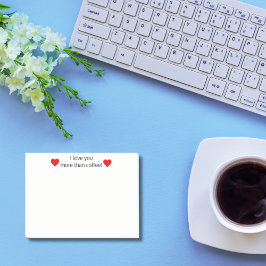 I kärlek mer än kaffe,Fin Personlig Post-it Block