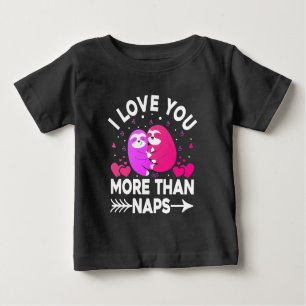 I Kärlek mer än Naps Rosa och Lila Sloths T Shirt