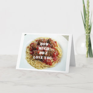 ***I KÄRLEK MER ÄN PASTA** ITALIENSKT KÄRLEK-KORT KORT