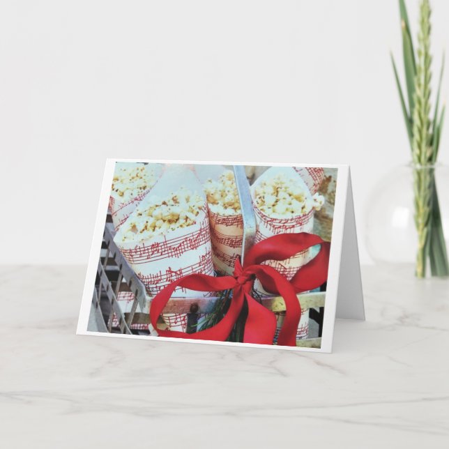 I KÄRLEK **MER ÄN POPCORN** BIRTHDAY KORT (Framsida)