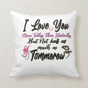 I kärlek mer i dag citerar Kärlek Pillow Kudde