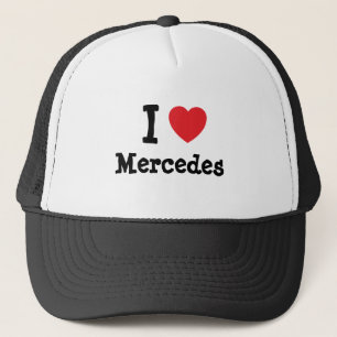 I kärlek Mercedes hjärta T-Shirt Keps