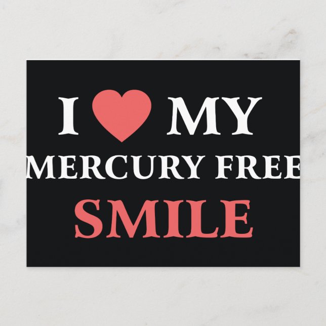 I Kärlek: Mercury Free Smile-vykort Vykort (Framsida)