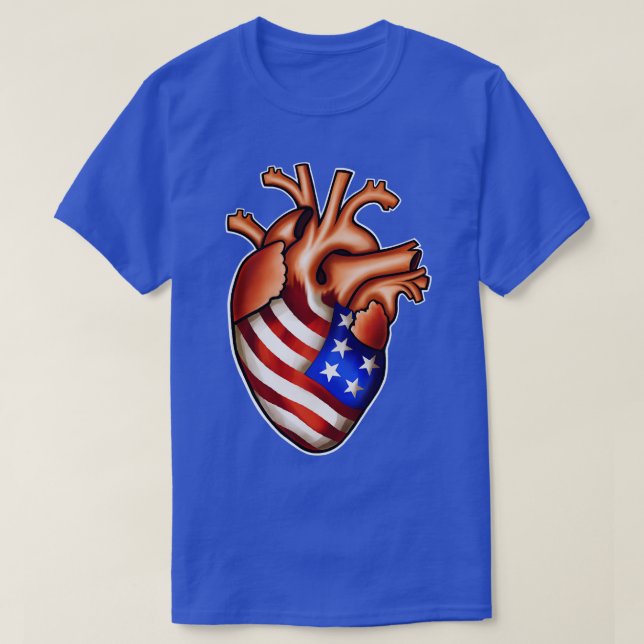 I kärlek Merica Merica i mitt hjärta T Shirt (Design framsida)