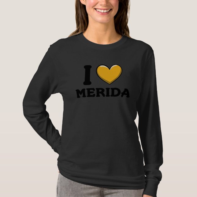 I Kärlek Merida Mexico 6 T Shirt (Framsida)