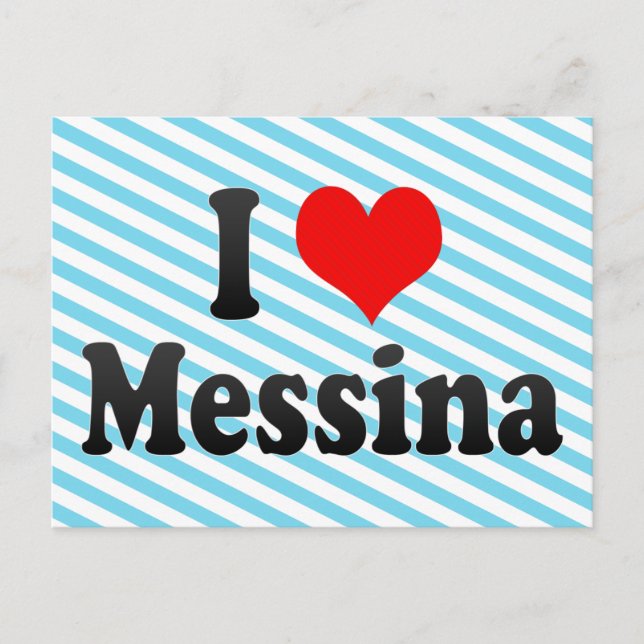 I Kärlek Messina, Italien Vykort (Framsida)