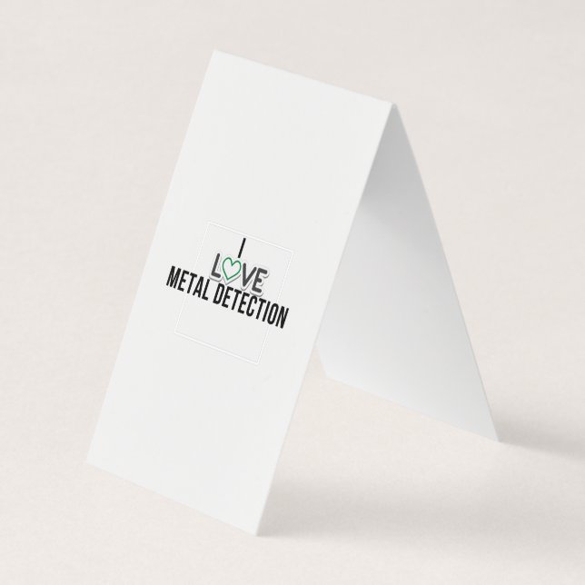 I kärlek Metall Visitkort (Framsida)