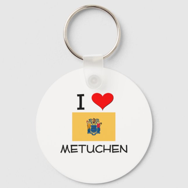 I Kärlek Metuchen New jersey Nyckelring (Framsida)