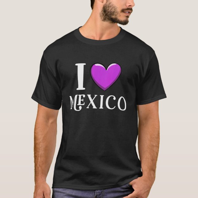I Kärlek Mexiko 14 T Shirt (Framsida)