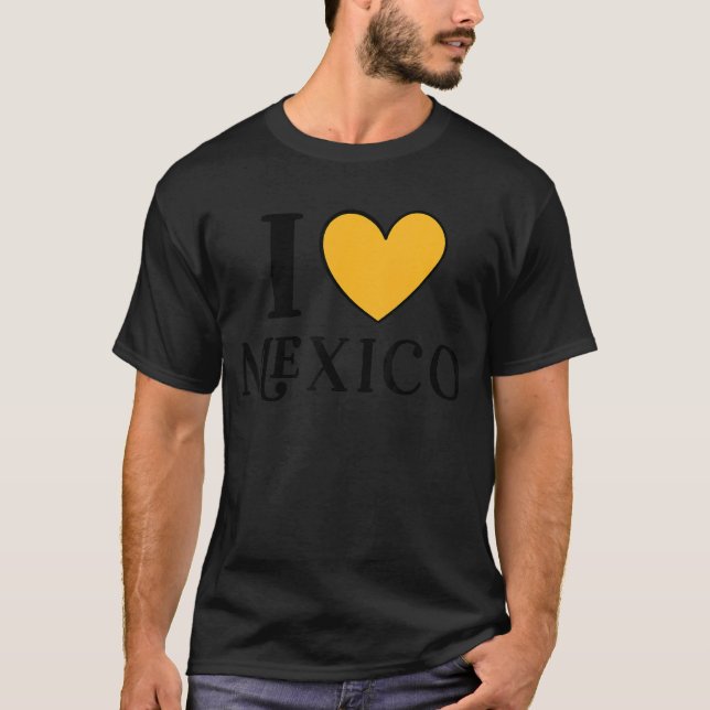 I Kärlek, Mexiko 9 T Shirt (Framsida)
