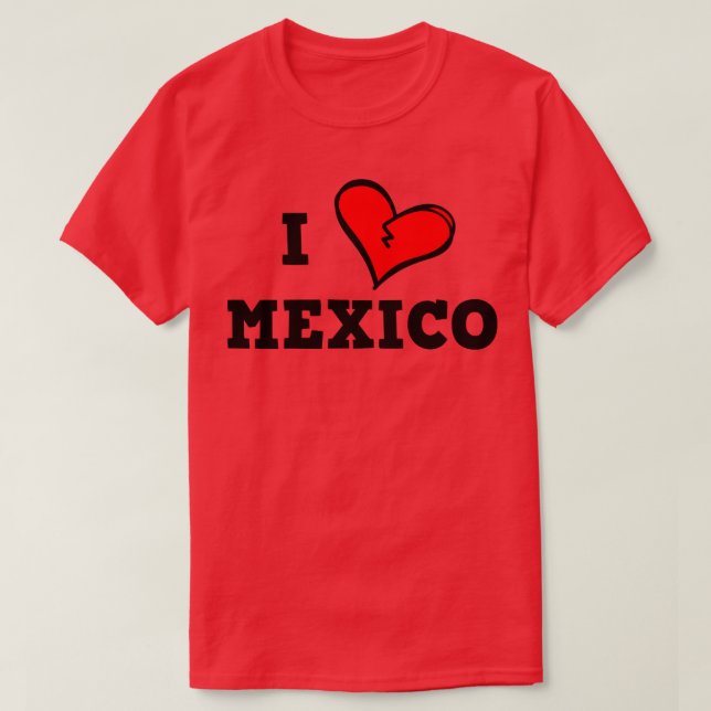 I kärlek Mexiko T Shirt (Design framsida)