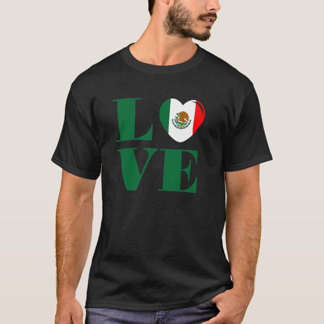 I kärlek Mexiko T Shirt (Framsida)