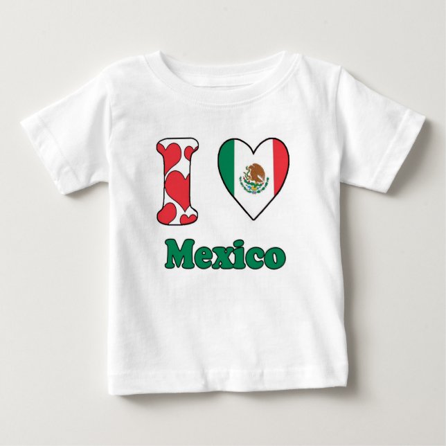 I kärlek Mexiko T-shirt (Framsida)