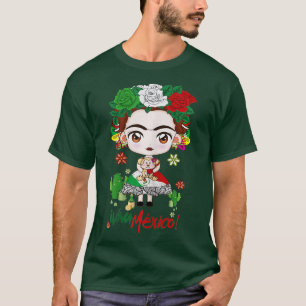I Kärlek Mexiko Viva Mexiko Mexikanska fridskjorta T Shirt