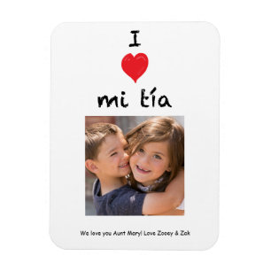 I Kärlek Mi Tia Photo Magnet Keepsaké